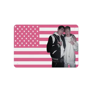Sam and Colby Printed Metal Painting for Garage, Home, Cafe, Bar, Bathroom Wall Decoration Premium Sign 8x12 In