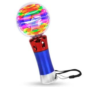 Magic LED Light-Up Wand for Kids – Spinning Sensory Toy with Thrilling Light Show, Perfect Gift for Boys & Girls, Autism-Friendly, Ideal for Valentines, Easter & New Year