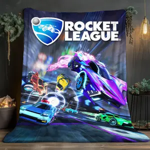 Rocket League Theme Print Soft and comfortable home blankets, small throw blankets, nap blankets, perfect Christmas gifts for friends and besties. Super soft heat-pressed blankets. Y251209267