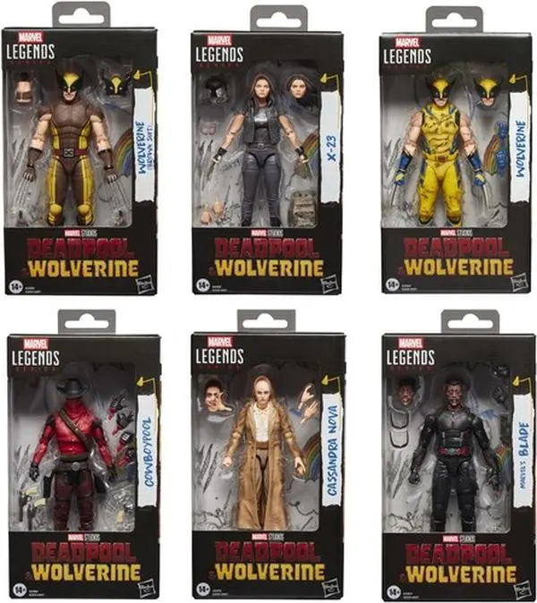 Hasbro Marvel Legends Deadpool & Wolverine 6pc Action Figures Assortment [COLLECTIBLES]