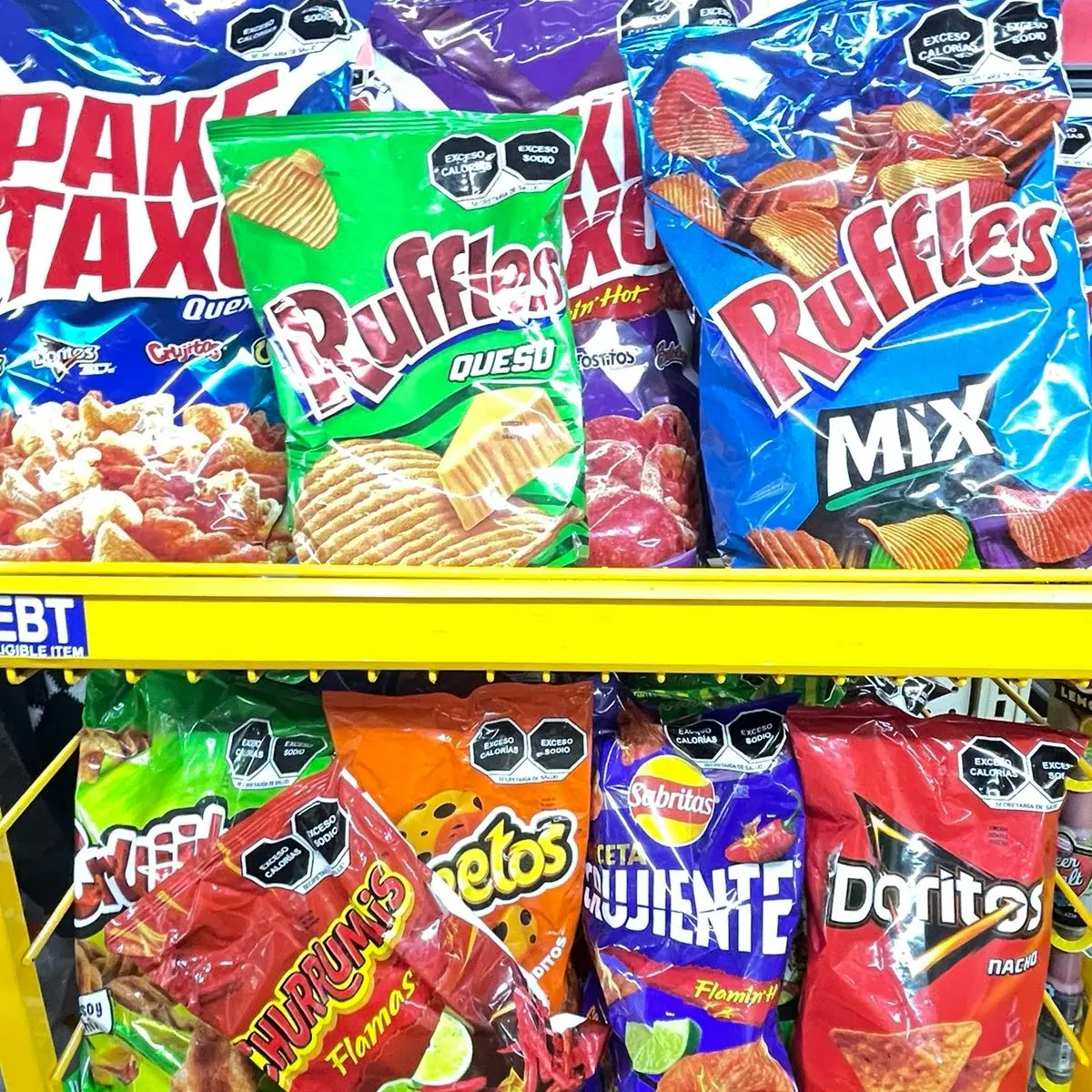 Paqutazo 9 Spicy and Lemon Flavored Chips - Yummy Mexican Snack for Any Occasion, Tangy Flavor, Cheesy Taste - Cheese, Crispy