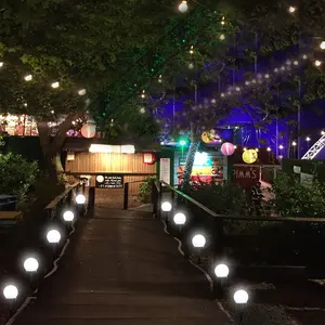 3PCS Solar Globe Outdoor Pathway Lights, LED Round Courtyard Lights, Solar Ball Lights for Garden, Lawn, Path, Walkway, Outdoor Decor, Ground Street Lamp, White for Festival & Party，needoh，garden lights