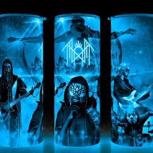 Glow in the Dark Sleep Token - Vessel - II - III - IV Rock Band Cup Mug Tumbler 20oz Drinkware Stainless Steel Insulated  Reusable Portable Flasks Plastic