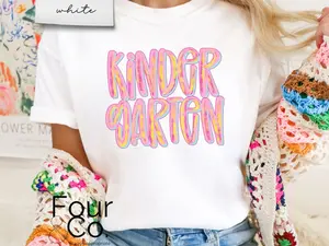 Kindergarten Teacher Life Rainbow Back to School Tee