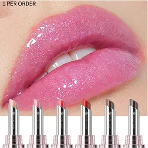 YOUNG VISION Mirror Silver High Transparency Lipstick, Dry Lips Daily Essential, Non-Greasy Commuter Lip Balm, Fake Naked Lip Gloss