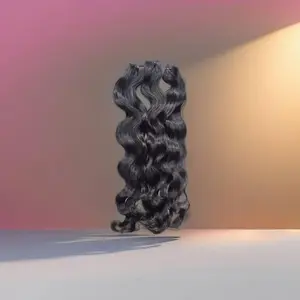 Raw Cambodian Wavy Clip In Hair clip ins real human Silky Straight