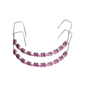 NEW Fashion Braces 1 Pair Colorful Temporary  Decoration With Metal Wires Metal Bracket  Ties High Quality