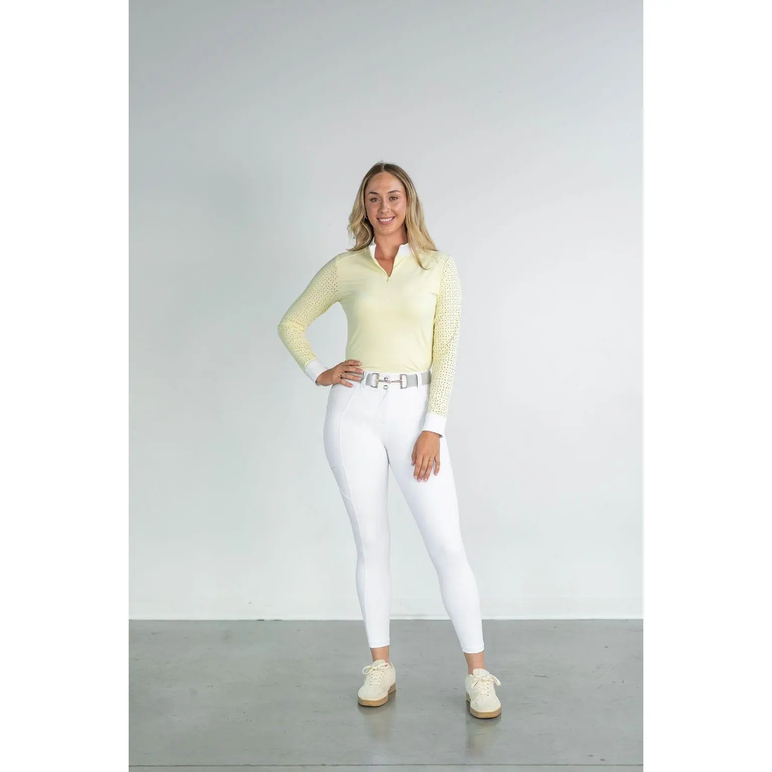 Lux Zip Breeches | White