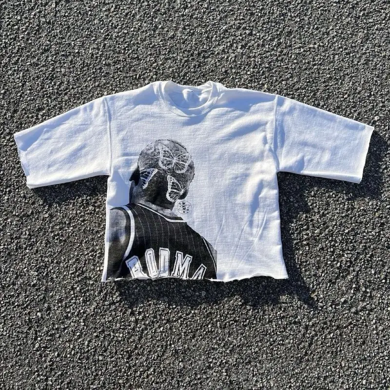 BLACKBUTTERFLY Rodman Cropped Vintage Shirt Crewneck Menswear