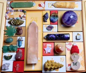 Christmas Countdown Natural Crystal Gift Box