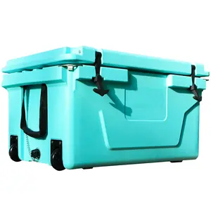 ARCH Hot Selling Blue color 65QT Outdoor cooler fish ice chest Box 2022 Popular Camping Cooler Box