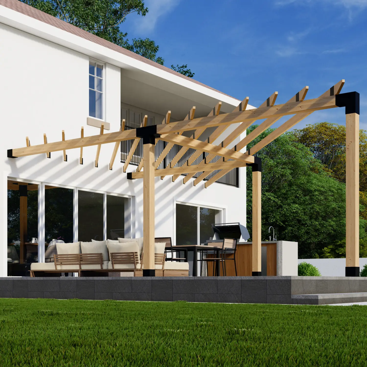 Large Triangle Pergola Kit