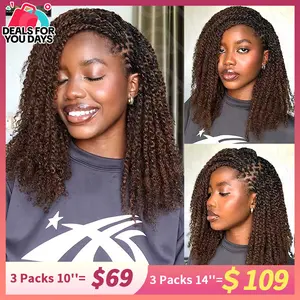 QVR 1 PCS Afro kinky Bulk Hair Extensions For Braiding Dreadlock Human Hair Outdoorfun Lace Closure Wigs Lace Frontal dealsforyoudays #SummerWins #DealsForYouDays