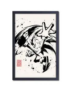 Sonic™: Sonic - Inked Sonic Gel-Coated Framed Print (11x17)