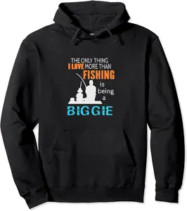More Than Love Fishing Biggie Special Grandpa Pullover Hoodie - Phoebeumba Shop 54B09J966417