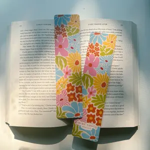 summer flowers bookmark - 2x8in decorative bookmark - book accessories