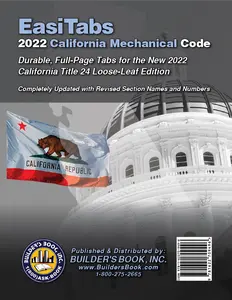 2022 California Mechanical Code, Title 24, Part 4 Loose-Leaf EasiTabs