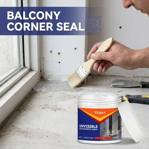 Invisible Weatherproof Coating, Fast-Drying High Durability, Professional Grade, for Foundation & Outdoor Concrete Sealing, Balcony Edge Sealant