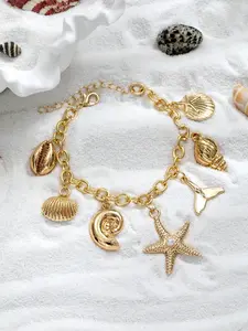 Mermaid Starfish Shell Bracelet for Women, Student Office Mom Daily Vacation Beach Gift, Perfect Friend Girlfriend Birthday Present