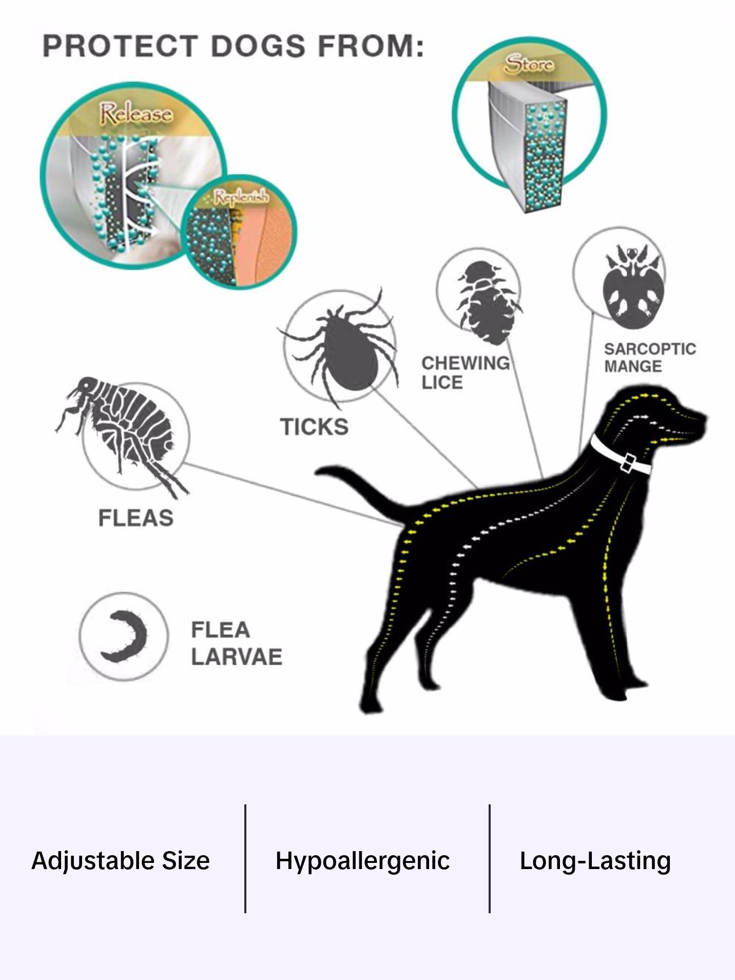 Anti-Insect Cat Dog Collar - Effective Insect Repellent, Lightweight Design, Suitable for Pets, Compatible with Various Breeds