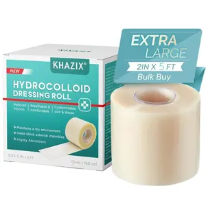 1pcs, Hydrocolloid Roll, 2in x 5ft, Customizable Invisible Skin Patches, Waterproof & Sweatproof for Blemishes, Heel Protection & Daily Skin Care