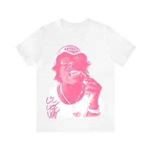 Lil Uzi Pink Verrt Impact Tee with Eye-Catching Face Graphic for a Striking Urban Statement