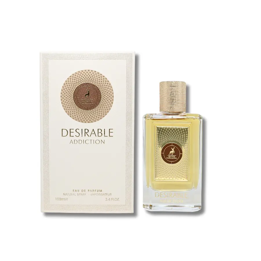 MAISON ALHAMBRA Desirable Addiction Eau De Parfum (EDP) - Feminine Energy Signature Scent for Adult Women, Unique Aroma EDP Liquid Perfumes, 3.4 Fl Oz/100ml Single Item Women's Fragrance, Fragrances, Adults, Bottle, Recyclable, Edp Fragrances, 3 To 3.9 Fl