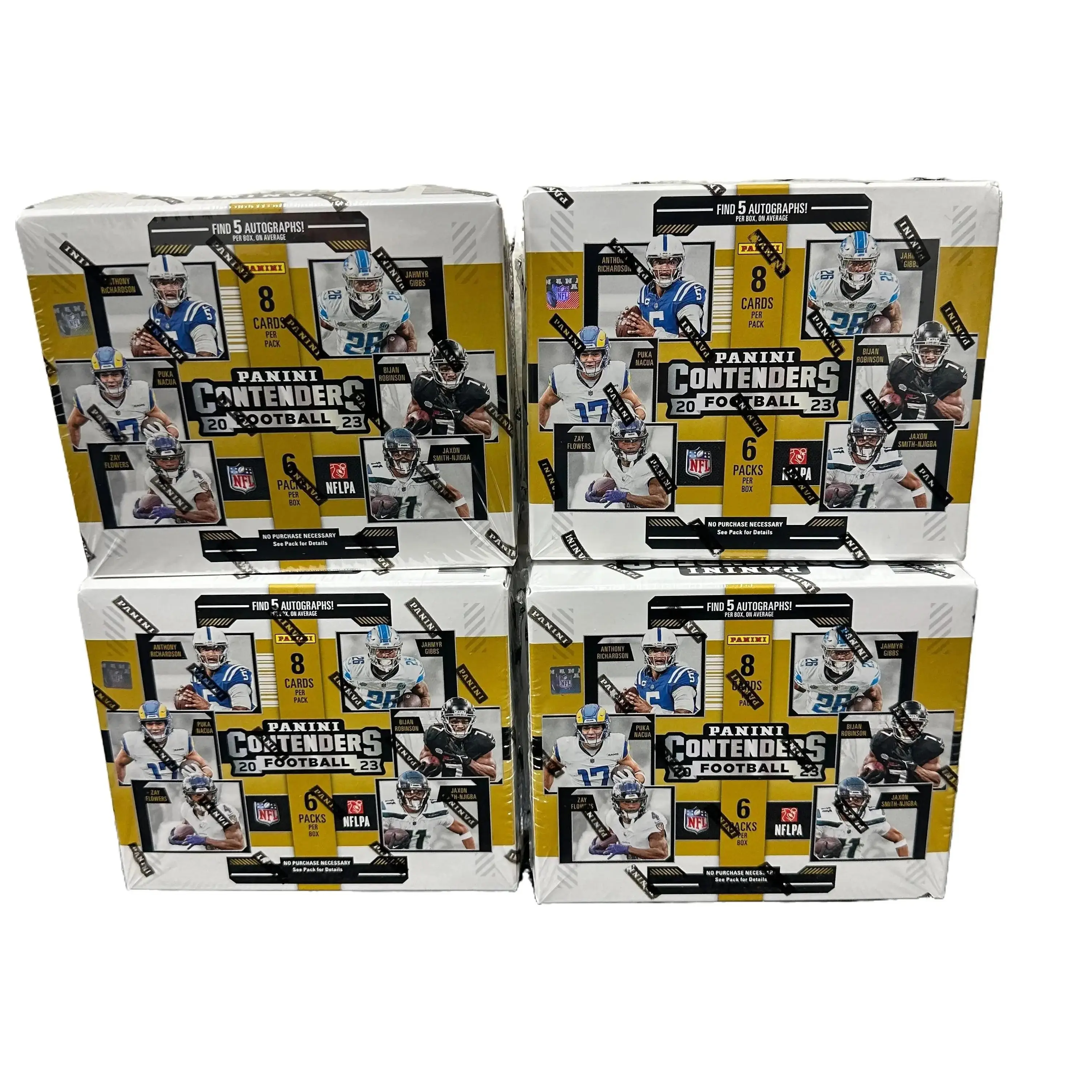 (4) BOX NFL PANINI PICK YOUR TEAM BREAK