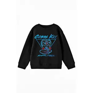 PacSun Kids Cobra Kai Never Dies Crew Neck Sweatshirt