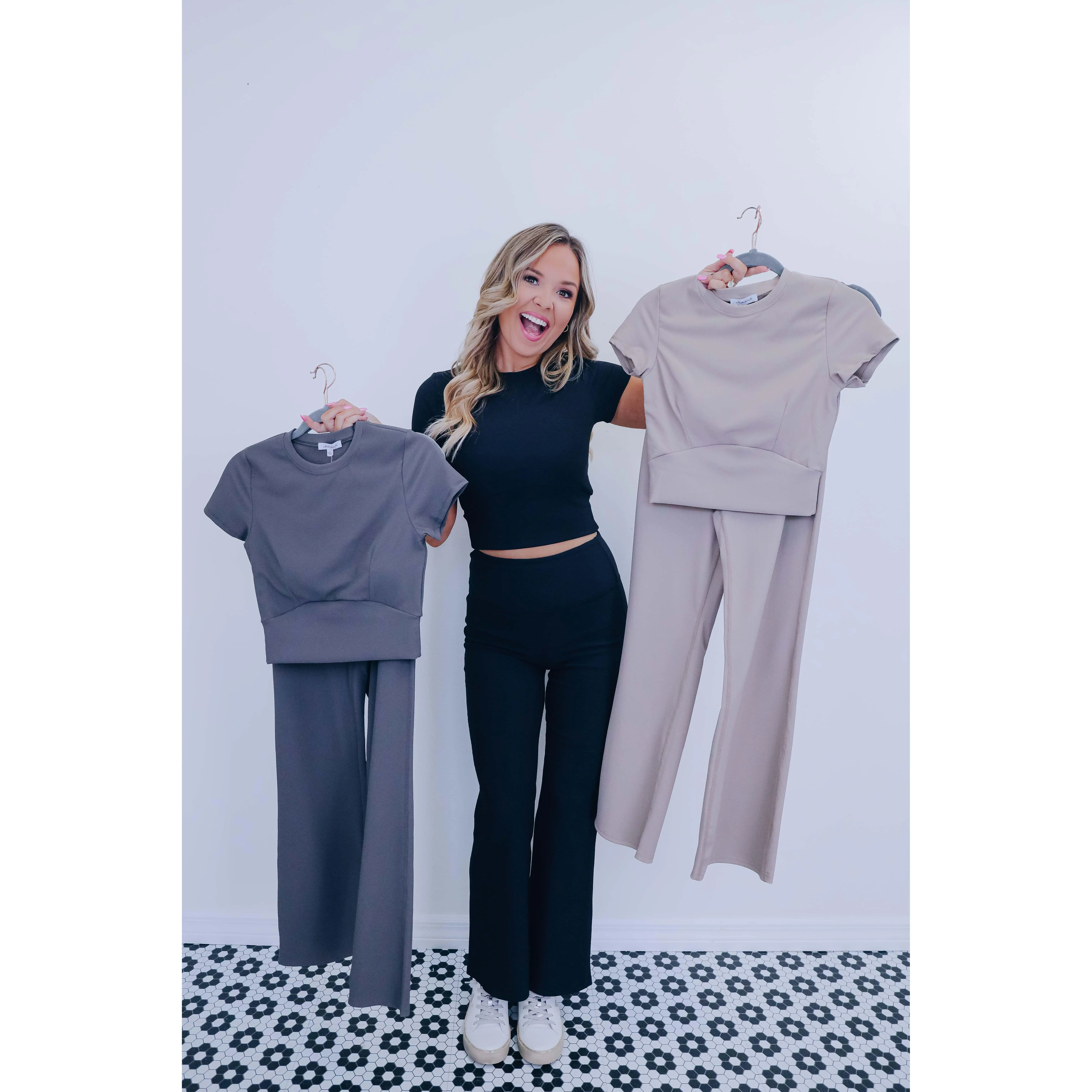 Asana Active Ribbed Flare Pants - 3 Colors, Gym, Tee, Spandex, Top