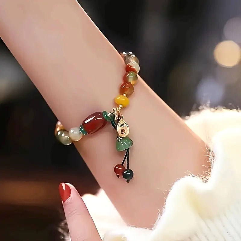 Vintage Style Colorful Lucky Bracelet - Adjustable, Perfect Gift for Birthdays and Festivals