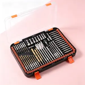 112-Piece Impact Driver Bit Set, 1/4-Inch Hex Shank Screwdriver Bits Kit for Driving, Drilling into Wood, Metal, Cement with Durable Storage Case