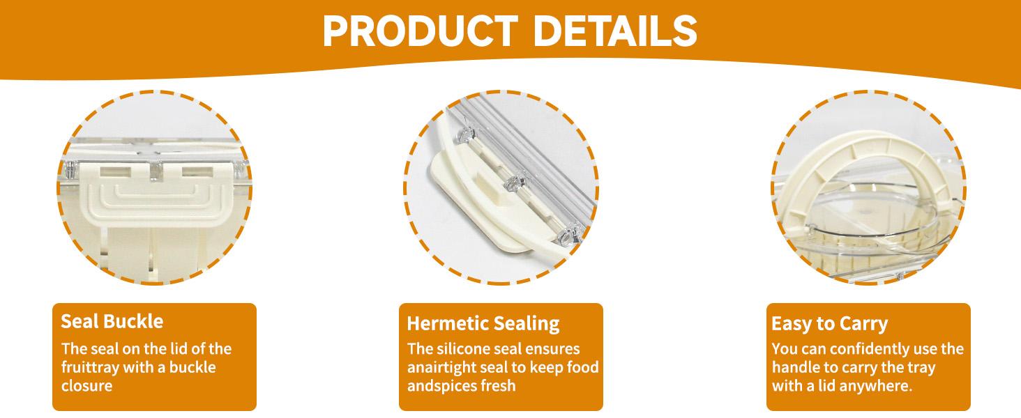 Gift Choice of 2026  Easter Must-Have: Durable & Easy-to-Clean Toy Box, Multi-Compartment Serving Tray for Holiday Gatherings Multipurpose Divided with Lid