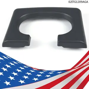 CROSSDESIGN Center Console Cup Holder Pad Replacement Dark Grey Gray Fit For Ford F150 04-14