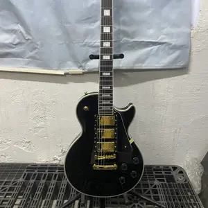 LP electric guitar  6 strings Mahogany body HHH pickups Rosewood fingerboard Gold hardware
