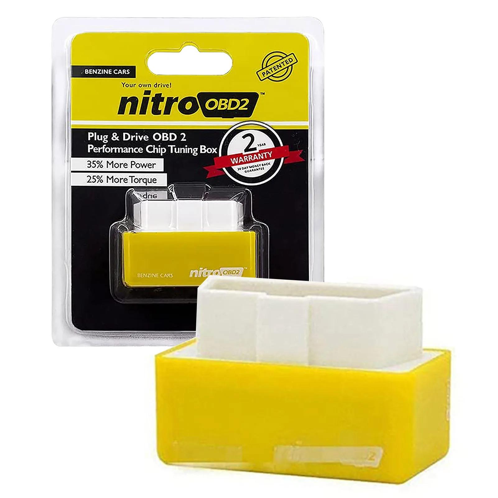 Car Fuels Saver Dual-Plate Fuels Saver With Chip Nitro OBD2 Economy Fuels Saver Tuning Box Chip Car Fuels Saving square drive adapter