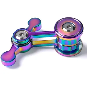 Metal Fidget Spinner - Stainless Steel, Compact, Silent Spin Stress Relief Toy for 12+ Years, Office Desk Gadget, Sensory Tool for Anxiety, Autism ADHD