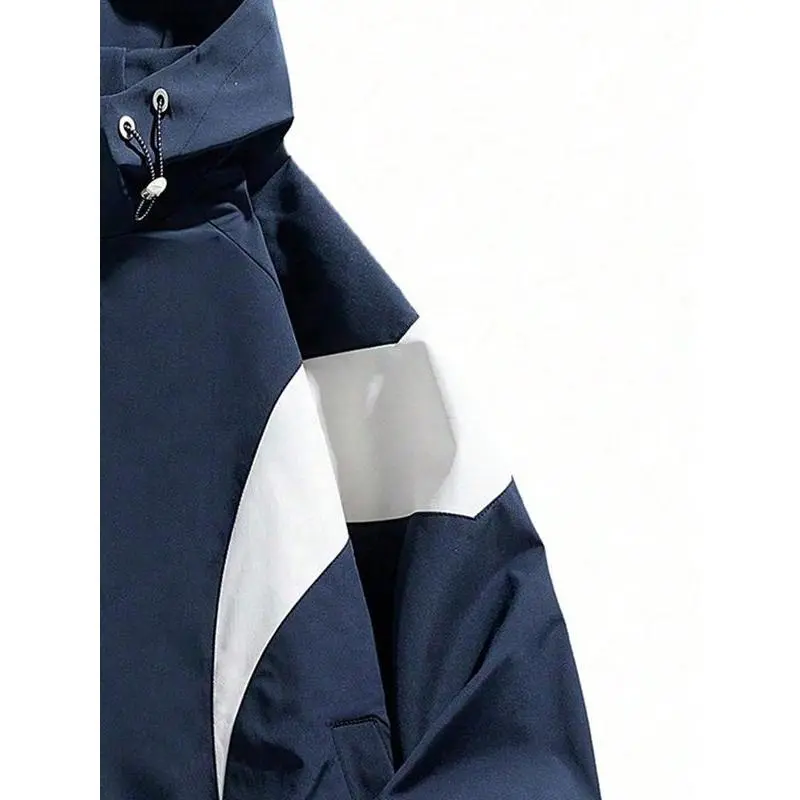 Men'sColor-BlockedZipperHoodedCoat-CasualPolyesterCardiganwithPocketsandDrawstringHood,SuitableforAutumn/WinterWear,KnitHoodedCardigan. Men'sColor-BlockedZipperHoodedCoat-CasualPolyesterCardiganwithPocketsandDrawstringHood,SuitableforAutumn/WinterWear,KnitHoodedCardigan.