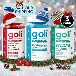 Goli Nutrition 3-Pack Gummies Bundle - Fast 24H Shipping