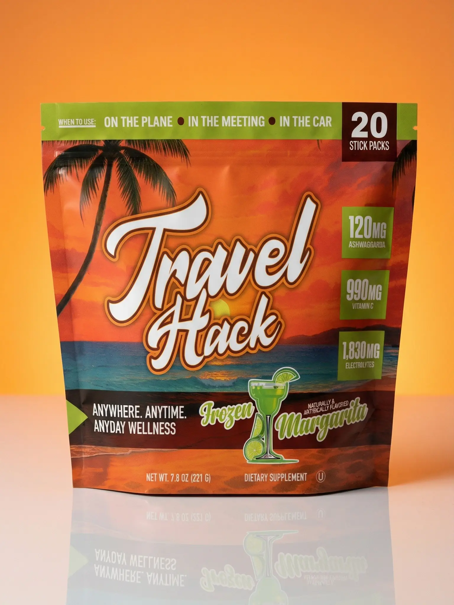 Travel Hack 3-in-1 Hydration Stick Packs
