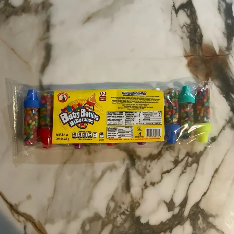 baby bottles biberones Mexican gum bubble gum baby bottles biberones Mexican gum bubble gum