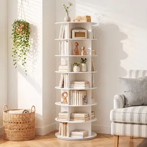 360-Degree Rotating “Lazy” Storage Tower, 7/8/9-Tier Rotating Round Shelving Unit, Multifunctional Upright Rotating Rack, Ideal for Corner Bookshelves, Shoes, Handbags, and Closet Storage
