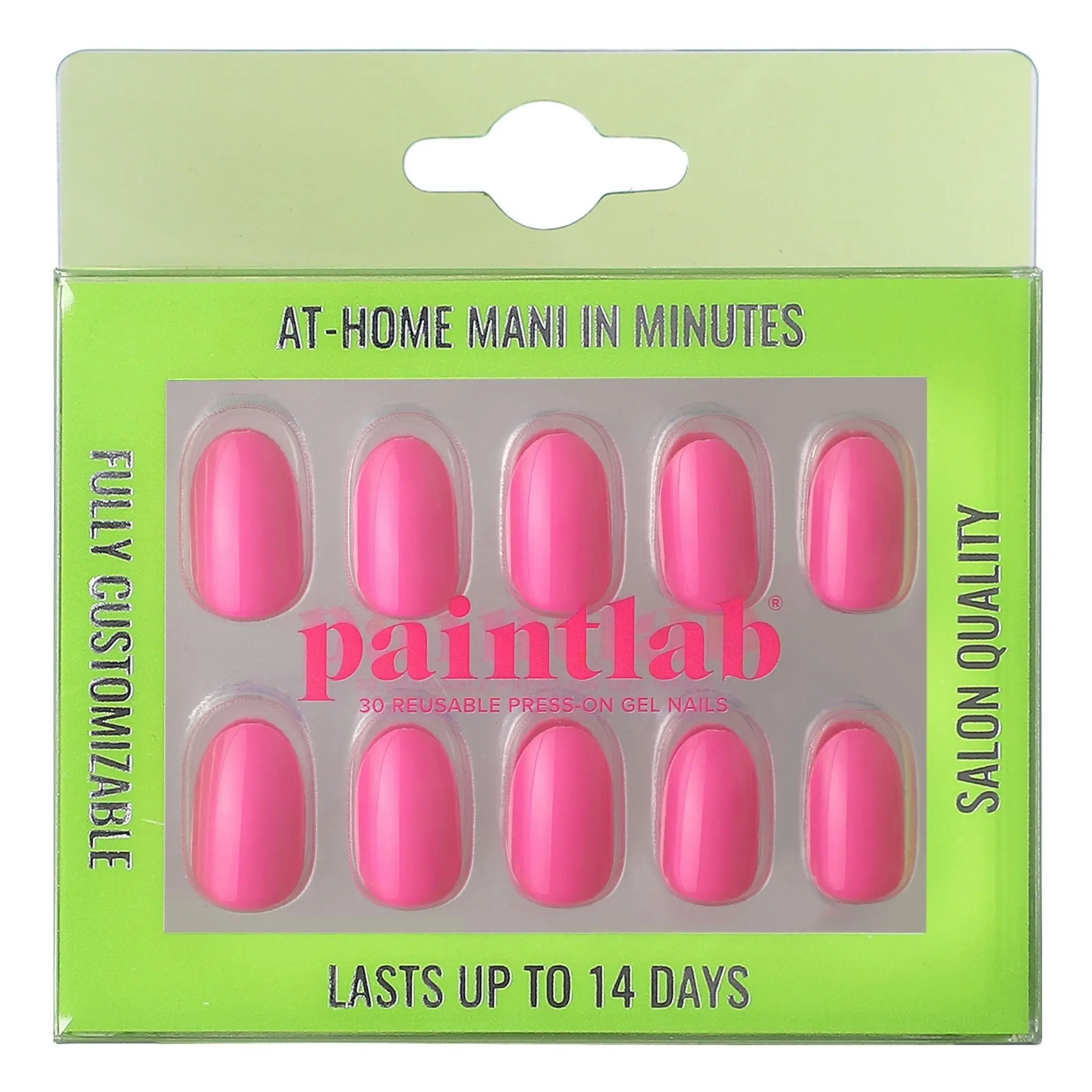 PaintLab Signature Pink Oval Press-On Nails