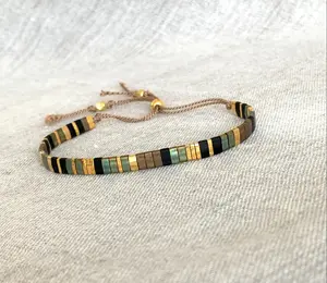 Tila bracelet, silk cord bracelet, Stacking bracelet, Letterbox gift idea for her