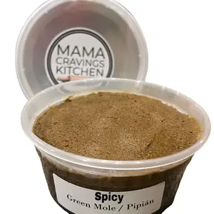 Mama Cravings SPICY Green Mole / Pipián Mole 12 oz - Authentic Family Recipe for Delicious Mexican Dishes.