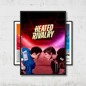 Heated Rivalry TV Series Unframed Poster, Hollander Rozanov Wall Art, Hockey Romance Movie Print, Gift For Fan