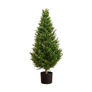 Nearly Natural 3' UV Resistant  Rosemary  Topiary