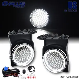 Full LED Fog Lights Lamps Fit For 03-06 GMC Sierra 1500 2500 3500 Pair  New
