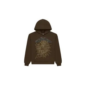 Rhinestone OG Web Hoodie "Brown" SP5der368