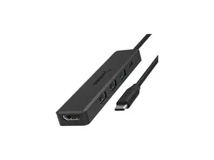 SABRENT Multi-Port USB Type-C Hub with 4k HDMI | Power Delivery (60 Watts) | 1 USB 3.0 Port | 2 USB 2.0 Ports (HB-TC5P)